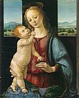Leonardo Da Vinci Famous Paintings - Madonna and Child with a Pomegranate
